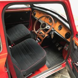 classic red mini cooper jules smallcarbigcity interior