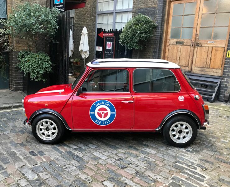smallcarBIGCITY Classic Mini Cooper London Red side