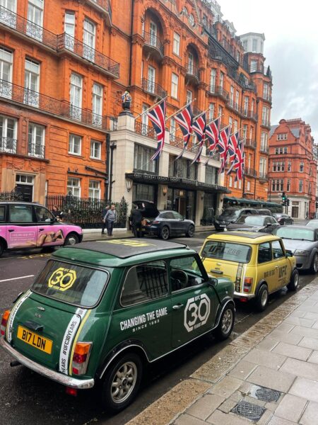 classic car wrap london by smallcarBIGCITY .UFC Clarriages