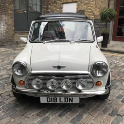 smallcarBIGCITY classic Mini Cooper hire london white front