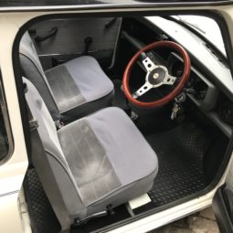 smallcarBIGCITY classic Mini Cooper hire london white interior