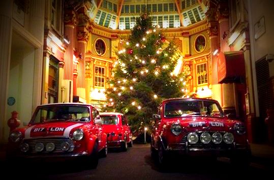 Christmas lights tour of london red mini christmas tree