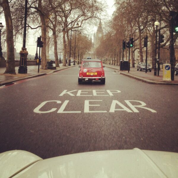 classic car hire london self drive keep clear mini