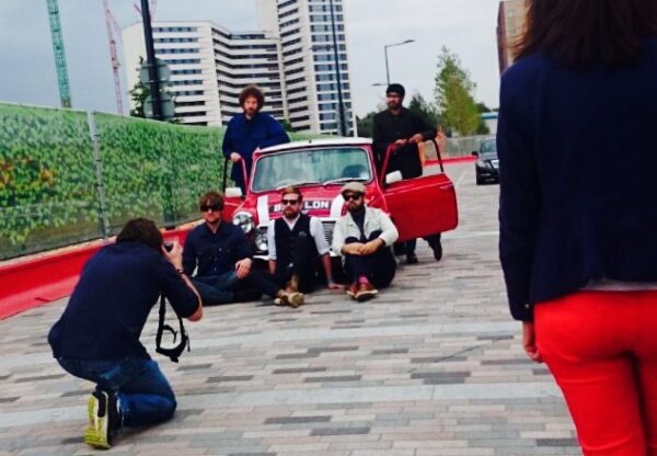 classic mini photo shoot hire london kaiser chiefs