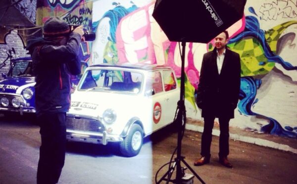 classic mini photo shoot hire london white mini