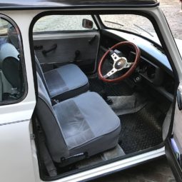Classic White Mini Cooper Hire London smallcarBIGCITY interior