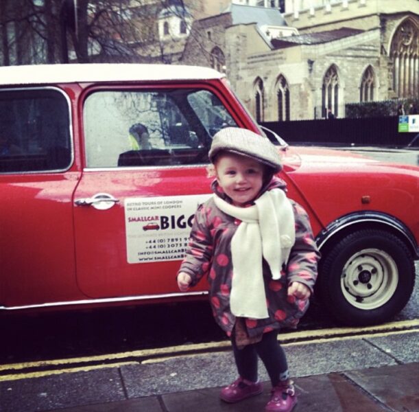 Kids Mini tour of London by smallcarBIGCITY and Beatrice and the London Bus flat cap