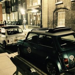 London by Night by smallcarBIGCITY the classic Mini coopers