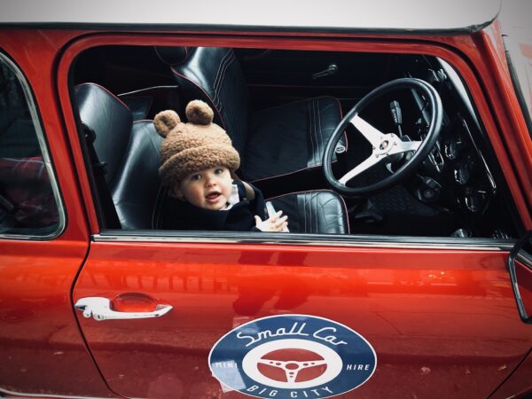 London for kids tour by smallcarbigcity child driving 2 mini cooper