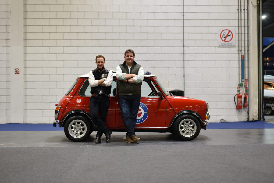 smallcarBIGCITY - Classic Mini Cooper hire - Car tours of London - Classic Car Events - London Classic Car Show 2019 - Robin , Spike and Andrea