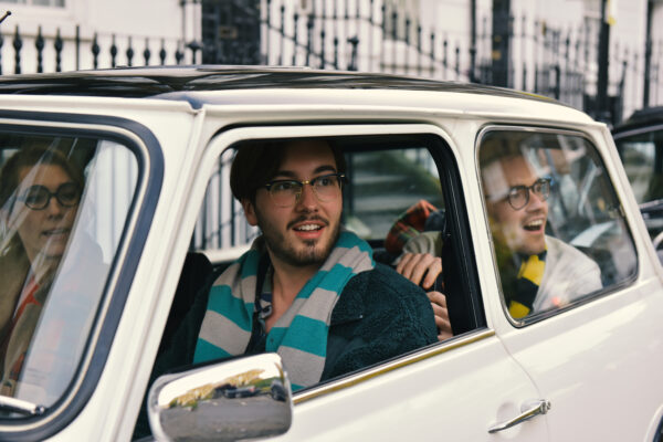 smallcarBIGCITY - Classic Mini Cooper hire - Car tours of London - Harry Potter Tour - Greg and James