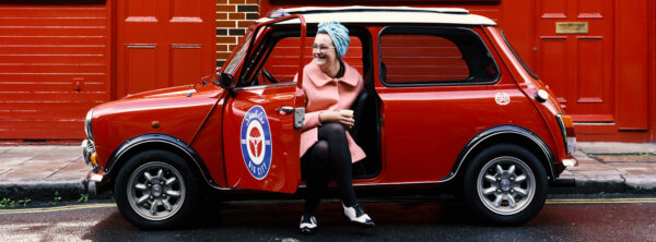 smallcarBIGCITY - Classic Mini Cooper hire - Car tours of London - Live Like a Local - Eloise at Borough