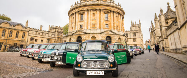 smallcarBIGCITY - Classic Mini Cooper hire - Car tours of London - Outdoor Advertising - The Ivy Brasserie Oxford -