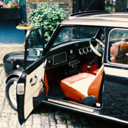 smallcarBIGCITY - Classic Mini Cooper hire - Car tours of London - Self Drive Hire In London - Cilla in Bleeding Hearts