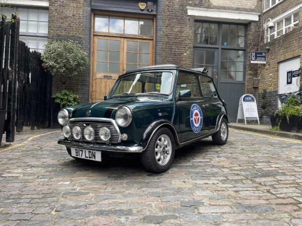 BRG Classic Mini British open Classic 1992 green front Lilibet by smallcarBIGCITY