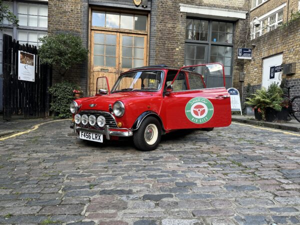 Rosie E-Mini by smallcarBIGCITY Electric Classic Car Angle